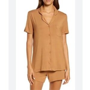 SKIMS Pajama top and bottom set in Camel